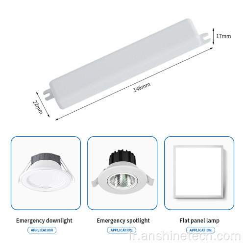 Alimentation de secours avec lumière LED